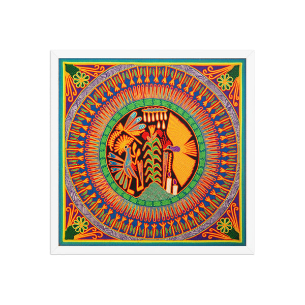 Huichol Yarn Painting Print • L - 125 - Huichol Arts