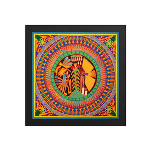 Huichol Yarn Painting Print • L - 125 - Huichol Arts