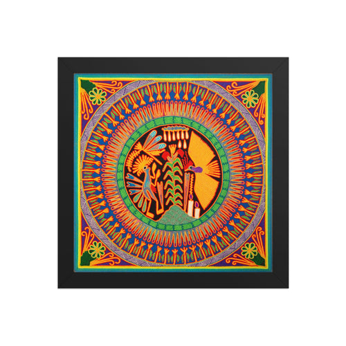 Huichol Yarn Painting Print • L - 125 - Huichol Arts