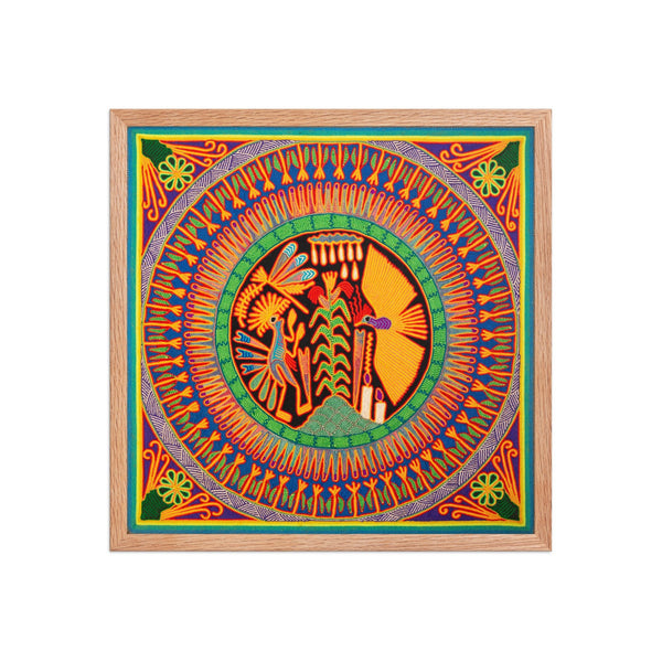Huichol Yarn Painting Print • L - 125 - Huichol Arts