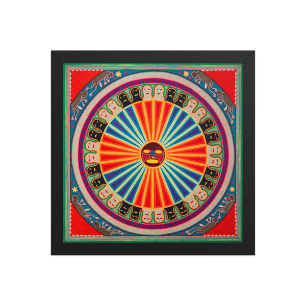 Huichol Yarn Painting Print • L - 126 - Huichol Arts