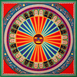Huichol Yarn Painting Print • L - 126 - Huichol Arts