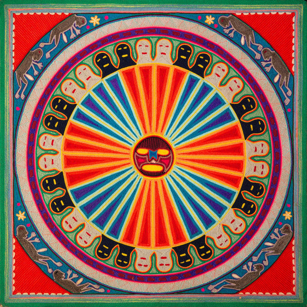 Huichol Yarn Painting Print • L - 126 - Huichol Arts