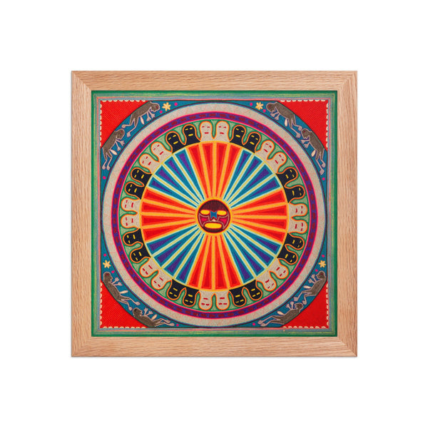 Huichol Yarn Painting Print • L - 126 - Huichol Arts