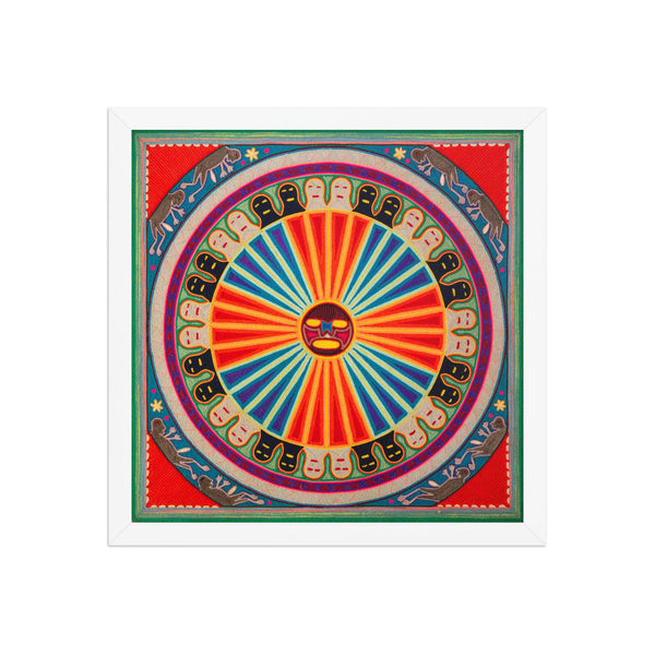 Huichol Yarn Painting Print • L - 126 - Huichol Arts