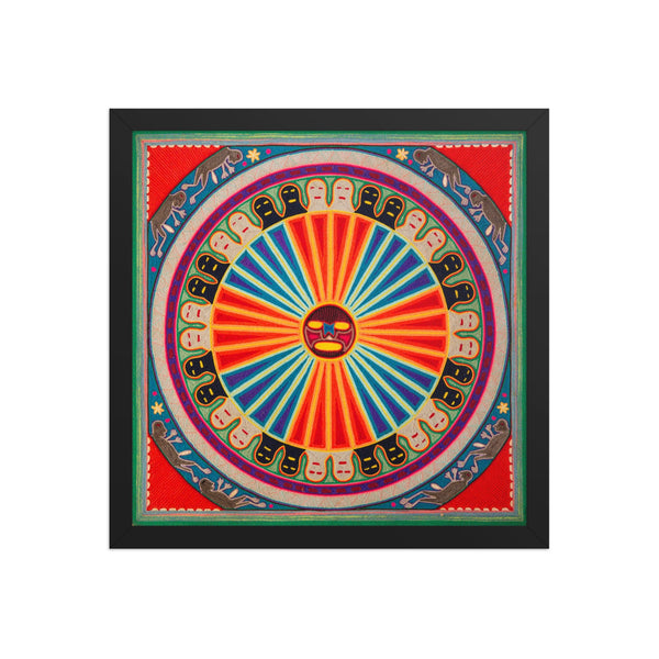 Huichol Yarn Painting Print • L - 126 - Huichol Arts