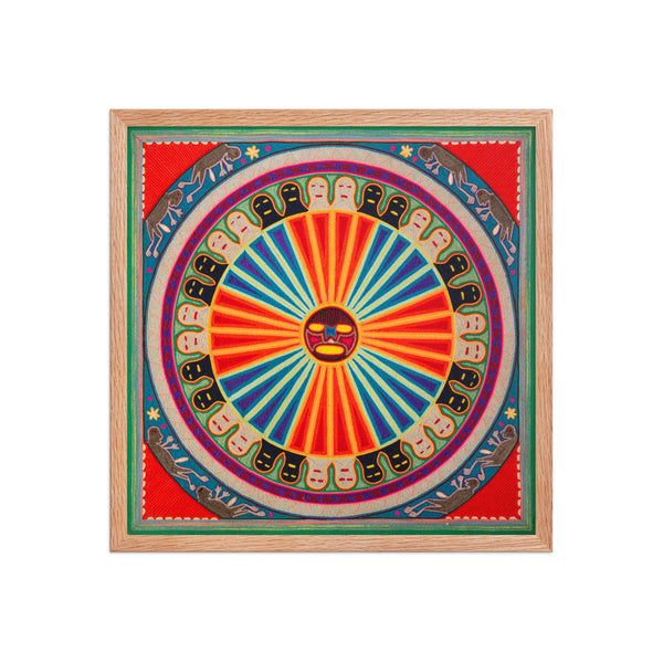 Huichol Yarn Painting Print • L - 126 - Huichol Arts