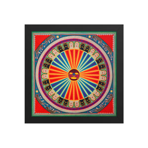 Huichol Yarn Painting Print • L - 126 - Huichol Arts