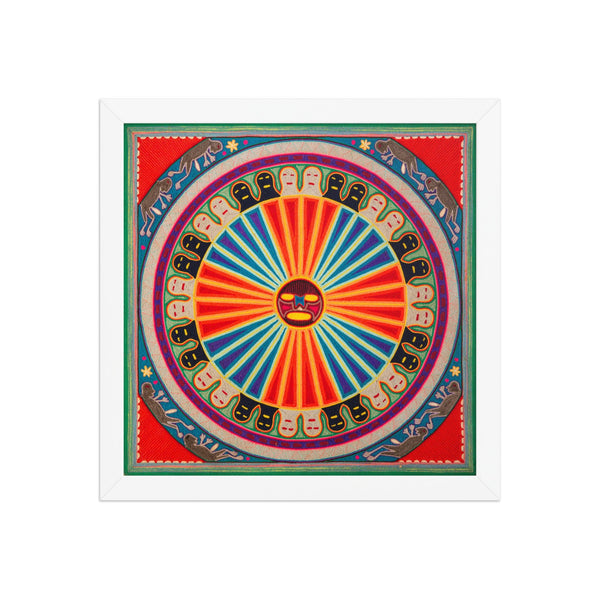 Huichol Yarn Painting Print • L - 126 - Huichol Arts