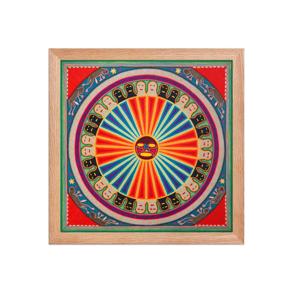 Huichol Yarn Painting Print • L - 126 - Huichol Arts