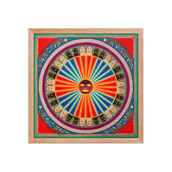 Huichol Yarn Painting Print • L - 126 - Huichol Arts