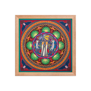 Huichol Yarn Painting Print • L - 127 - Huichol Arts