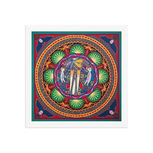 Huichol Yarn Painting Print • L - 127 - Huichol Arts