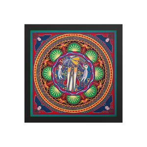 Huichol Yarn Painting Print • L - 127 - Huichol Arts