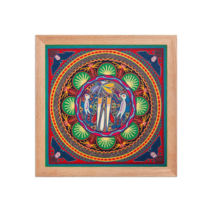 Huichol Yarn Painting Print • L - 127 - Huichol Arts