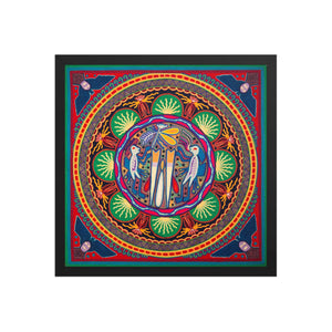Huichol Yarn Painting Print • L - 127 - Huichol Arts
