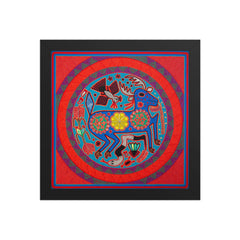 Huichol Yarn Painting Print • L - 128 - Huichol Arts