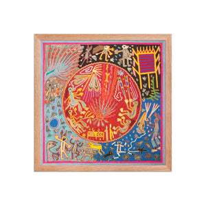 Huichol Yarn Painting Print • L - 129 - Huichol Arts