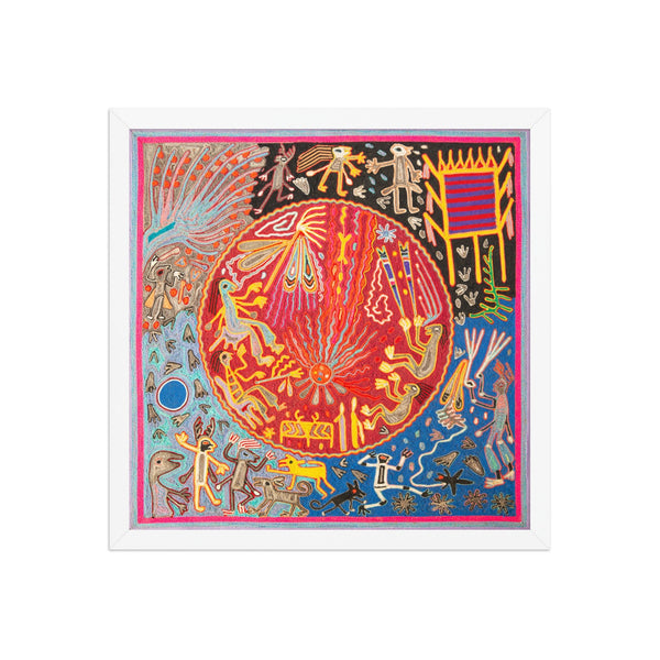 Huichol Yarn Painting Print • L - 129 - Huichol Arts