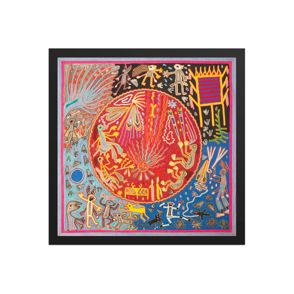 Huichol Yarn Painting Print • L - 129 - Huichol Arts