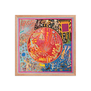 Huichol Yarn Painting Print • L - 129 - Huichol Arts