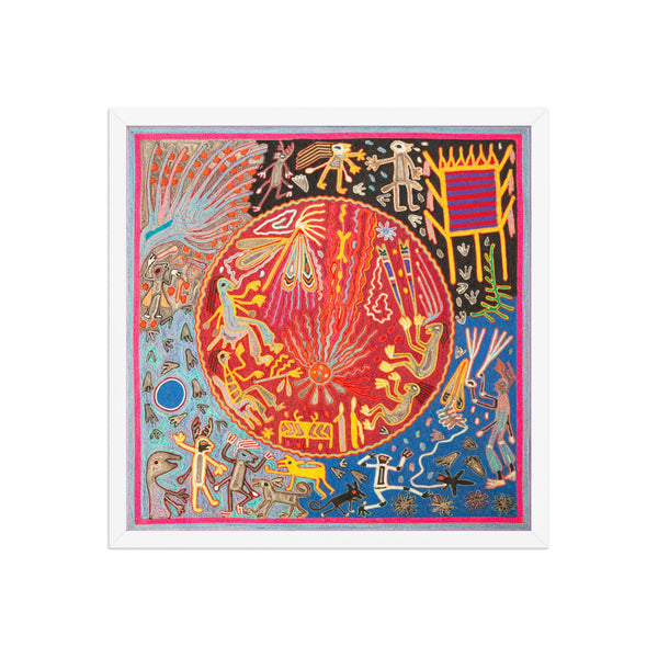 Huichol Yarn Painting Print • L - 129 - Huichol Arts