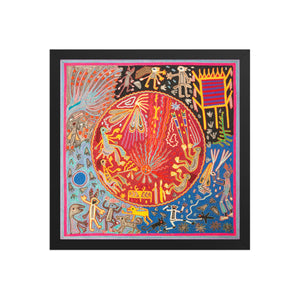 Huichol Yarn Painting Print • L - 129 - Huichol Arts