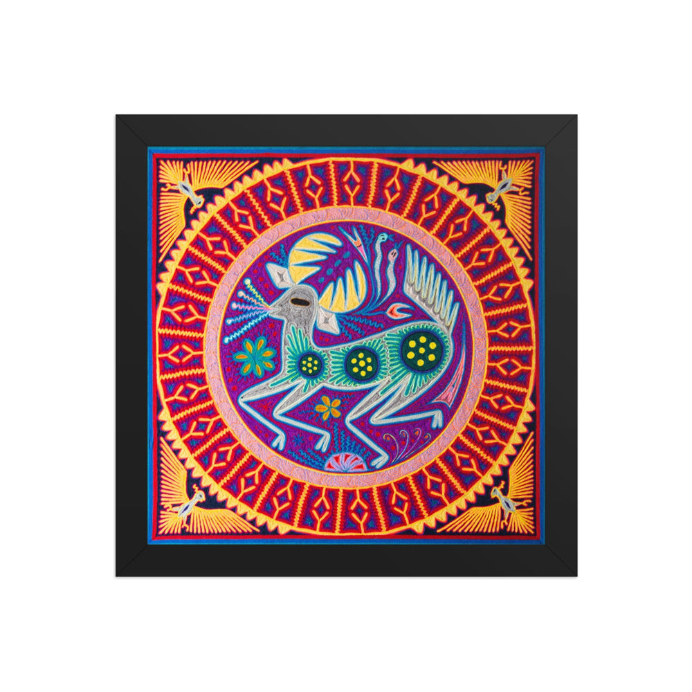 Huichol Yarn Painting Print • L - 130 - Huichol Arts