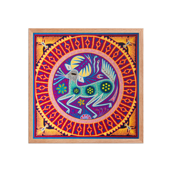Huichol Yarn Painting Print • L - 130 - Huichol Arts