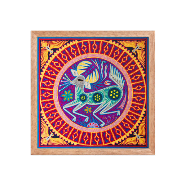 Huichol Yarn Painting Print • L - 130 - Huichol Arts