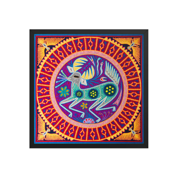 Huichol Yarn Painting Print • L - 130 - Huichol Arts