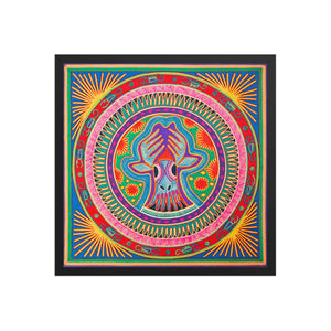 Huichol Yarn Painting Print • L - 131 - Huichol Arts