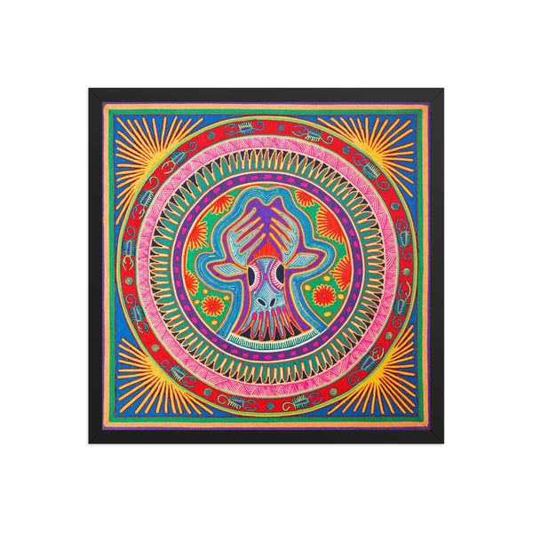 Huichol Yarn Painting Print • L - 131 - Huichol Arts