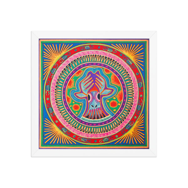 Huichol Yarn Painting Print • L - 131 - Huichol Arts