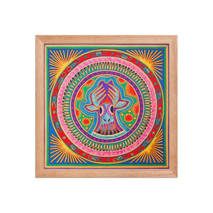 Huichol Yarn Painting Print • L - 131 - Huichol Arts
