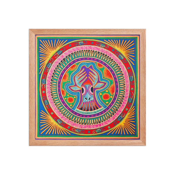 Huichol Yarn Painting Print • L - 131 - Huichol Arts