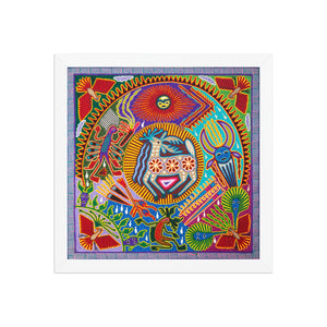 Huichol Yarn Painting Print • L - 132 - Huichol Arts