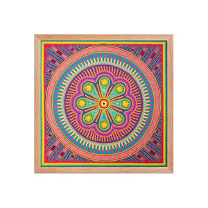 Huichol Yarn Painting Print • L - 133 - Huichol Arts