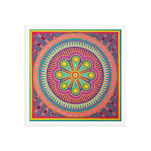 Huichol Yarn Painting Print • L - 133 - Huichol Arts