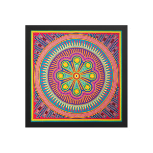 Huichol Yarn Painting Print • L - 133 - Huichol Arts