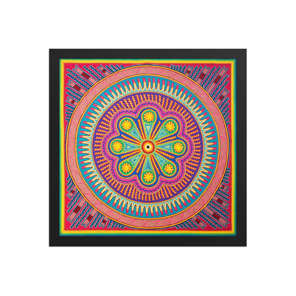 Huichol Yarn Painting Print • L - 133 - Huichol Arts