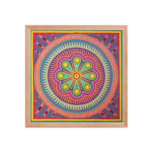 Huichol Yarn Painting Print • L - 133 - Huichol Arts