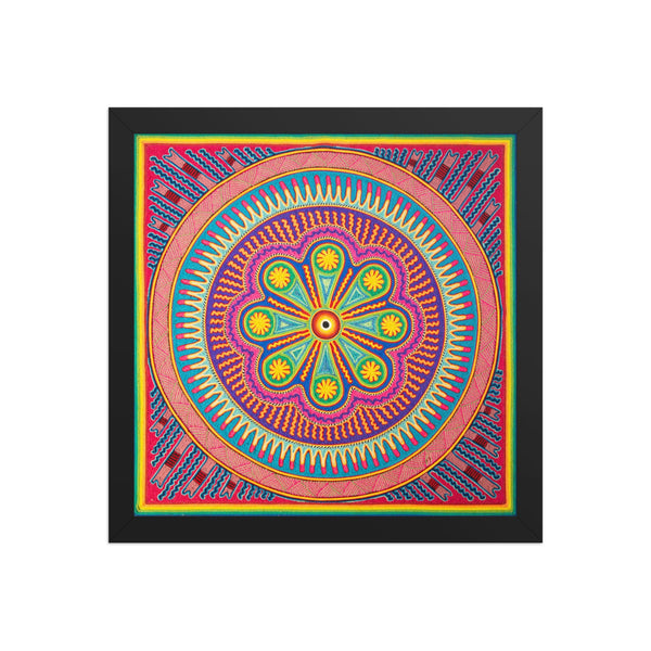 Huichol Yarn Painting Print • L - 133 - Huichol Arts
