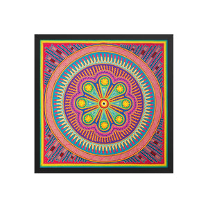 Huichol Yarn Painting Print • L - 133 - Huichol Arts