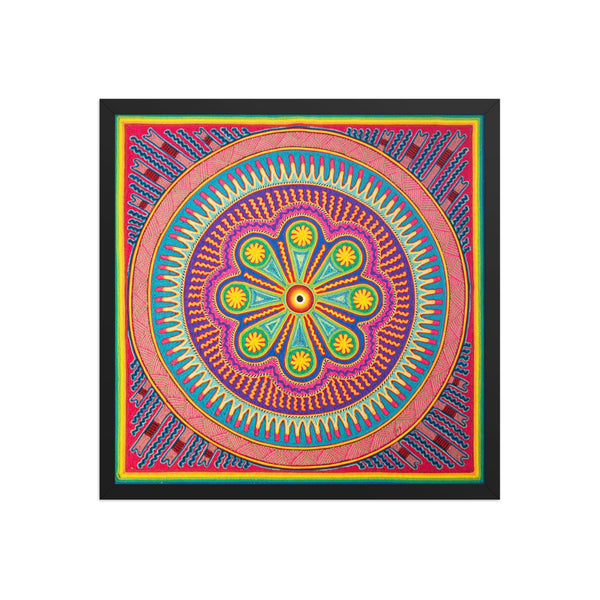 Huichol Yarn Painting Print • L - 133 - Huichol Arts