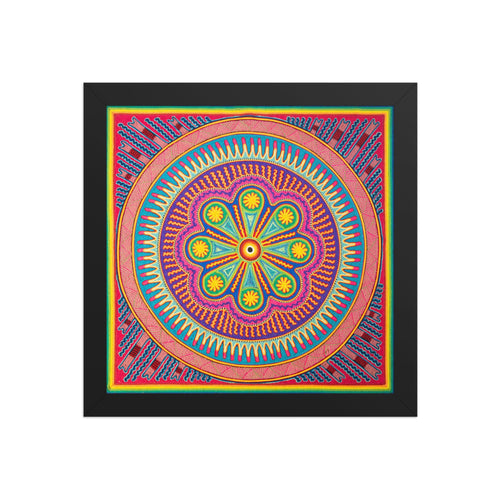 Huichol Yarn Painting Print • L - 133 - Huichol Arts