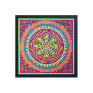 Huichol Yarn Painting Print • L - 133 - Huichol Arts