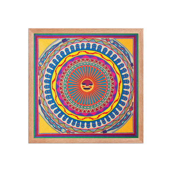 Huichol Yarn Painting Print • L - 134 - Huichol Arts