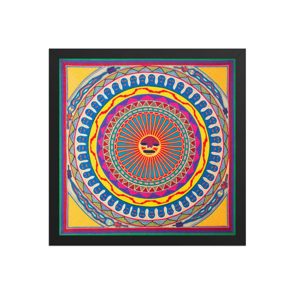 Huichol Yarn Painting Print • L - 134 - Huichol Arts