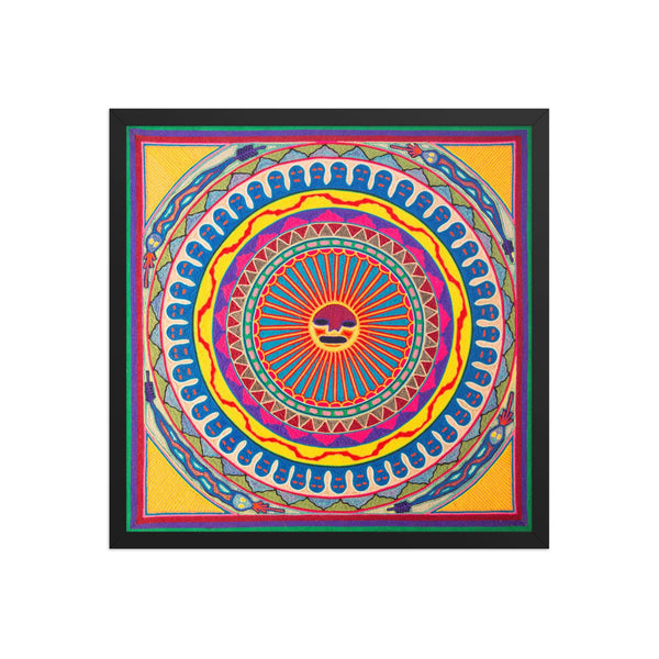Huichol Yarn Painting Print • L - 134 - Huichol Arts
